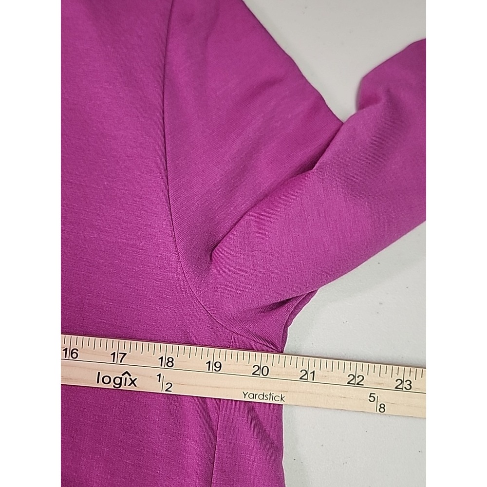 Soft Surroundings Womens XL Purple Henley Oversized Minimal Comfort Minimal Cozy - Picture 6 of 9
